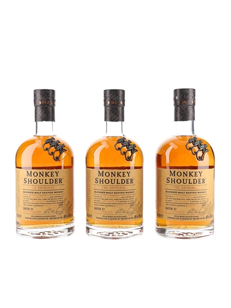 Monkey Shoulder Batch 27  3 x 70cl / 40%