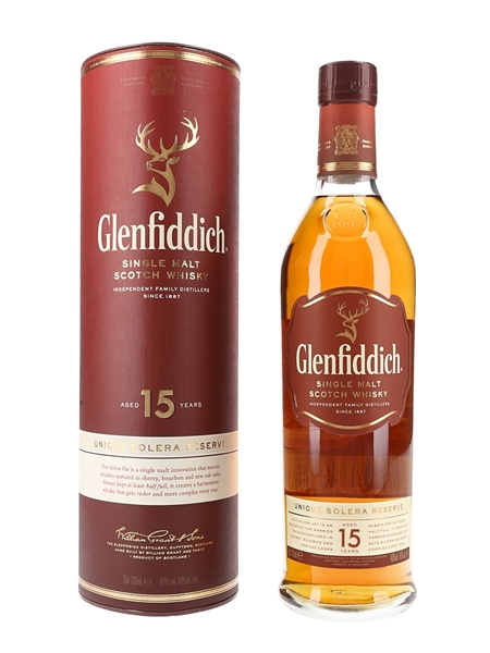 Glenfiddich 15 Year Old Unique Solera Reserve 70cl / 40%