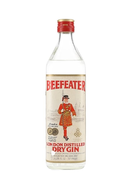 Beefeater London Distilled Dry Gin Bottled 1970s 75.7cl / 40%