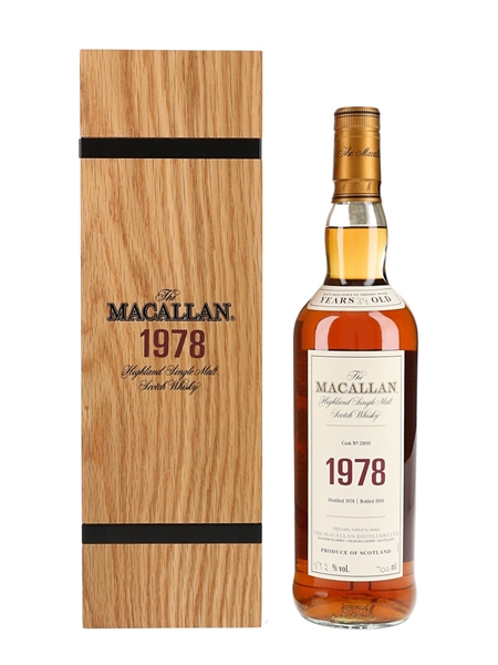 Macallan 1978 39 Year Old Fine & Rare Bottled 2018 70cl / 59.2%