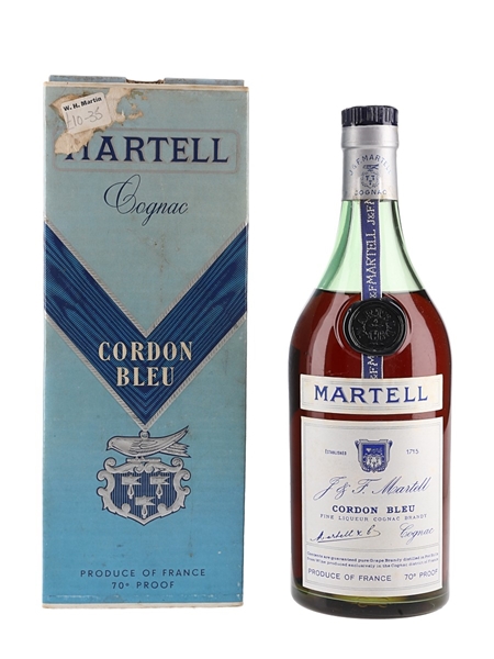 Martell Cordon Bleu Bottled 1970s 68cl / 40%