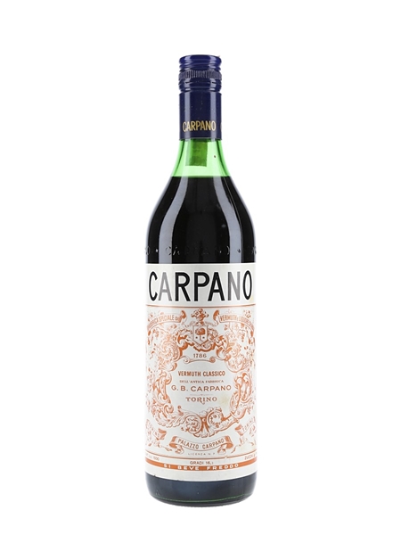 Carpano Vermuth Classico Bottled 1980s 100cl / 16.3%