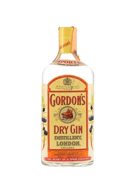 Gordon's Dry Gin Bottled 1980s 75cl / 40%