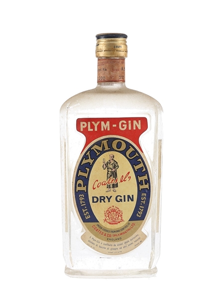 Coates & Co. Plym-Gin Bottled 1960s - Stock 75cl / 46%