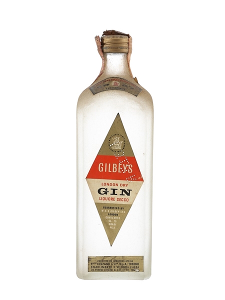 Gilbey's London Dry Gin Bottled 1960s-1970s - Cinzano 75cl / 46.2%