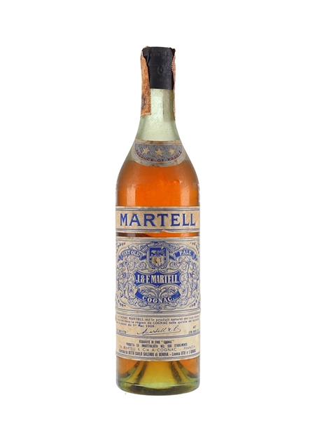 Martell 3 Star VOP Spring Cap Bottled 1950s - Ditta Carlo Salengo 75cl / 40%