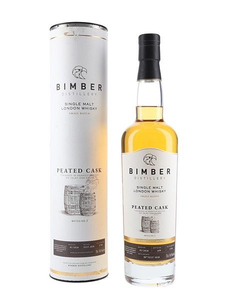 Bimber Small Batch Peated Cask Bottled 2020 - Batch No.01-2020 70cl / 54.1%