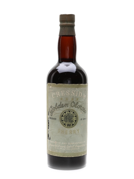 Cressida Golden Oloroso Sherry Bottled 1950s - Jenner's Wine & Spirit Importers 75cl