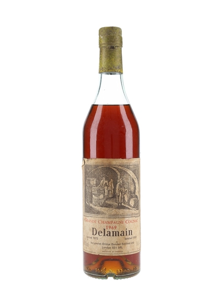 Delamain 1969 Grande Champagne Cognac Landed 1972, Bottled 1993 70cl / 40%