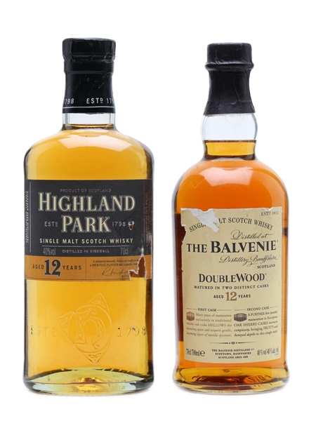 Balvenie Doublewood & Highland Park 12 Years Old 2 x 70cl