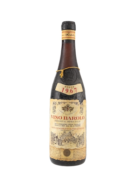 1967 Vino Barolo Giovanni Bertolino & Figlio 72cl / 13.4%