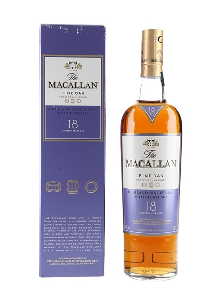 Macallan 18 Year Old Fine Oak Triple Cask Matured 70cl / 43%