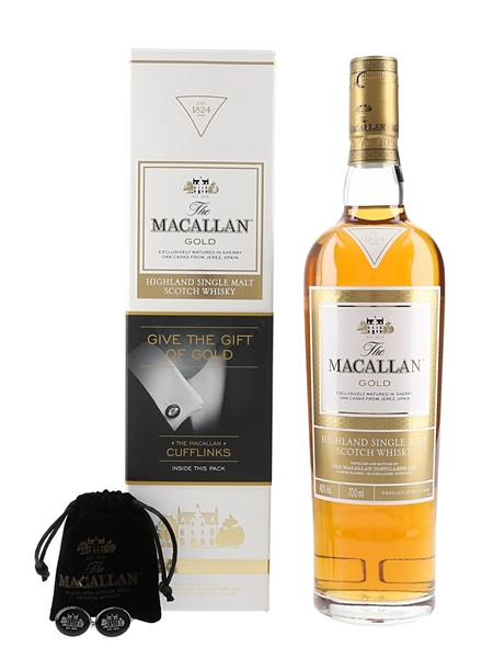 Macallan Gold The 1824 Series - With Cufflinks 70cl / 40%