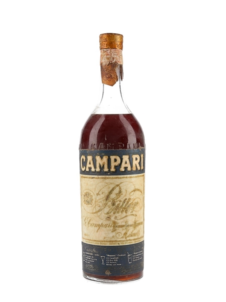 Campari Bitter Bottled 1960s 100cl / 25%