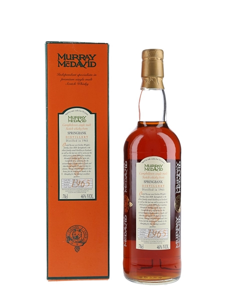 Springbank 1965 34 Year Old Bottled 1999 - Murray McDavid 70cl / 46%