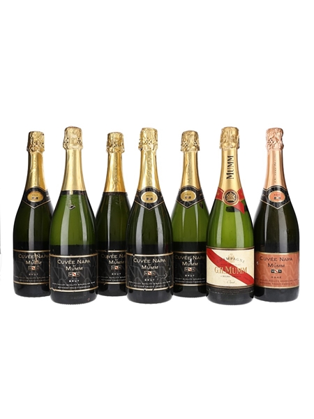 Mumm Cuvee Napa, Cuvee Napa Rose & Cordon Rouge  7 x 75cl / 12.5%