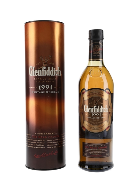 Glenfiddich 1991 Vintage Reserve Don Ramsay - Bottled 2004 70cl / 40%