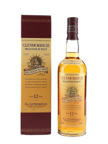 Glenmorangie 12 Year Old Millennium Malt Bottled 1990s 70cl / 40%