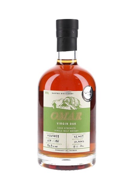 Omar 2017 Virgin Oak Cask Bottled 2022 - Taiwan 70cl / 56.9%