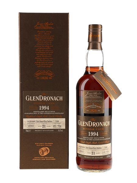 Glendronach 1994 21 Year Old Bottled 2015 70cl / 54.1%