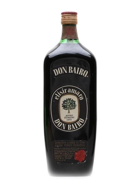 Dom Bairo Elisir Amaro Bottled 1960s 100cl / 20.95%