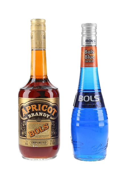 Bols Apricot Brandy & Bols Blue Curacao  75cl & 50cl