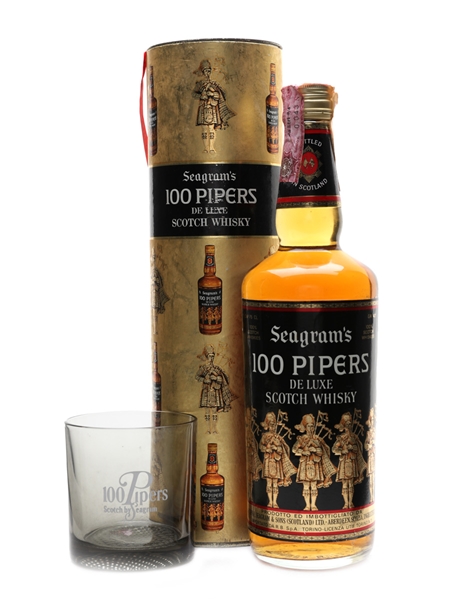 Seagram's 100 Pipers Bottled 1970s 75cl / 40%