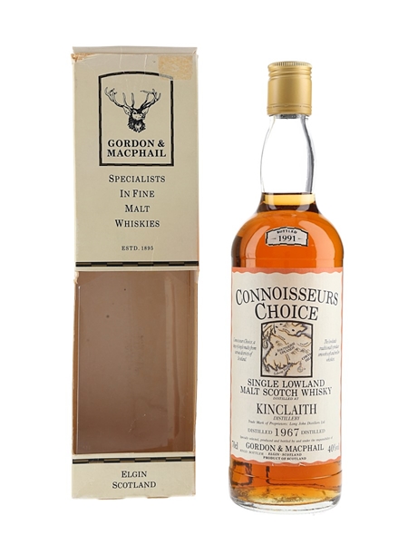 Kinclaith 1967 Connoisseurs Choice Bottled 1991 - Gordon & MacPhail 70cl / 40%