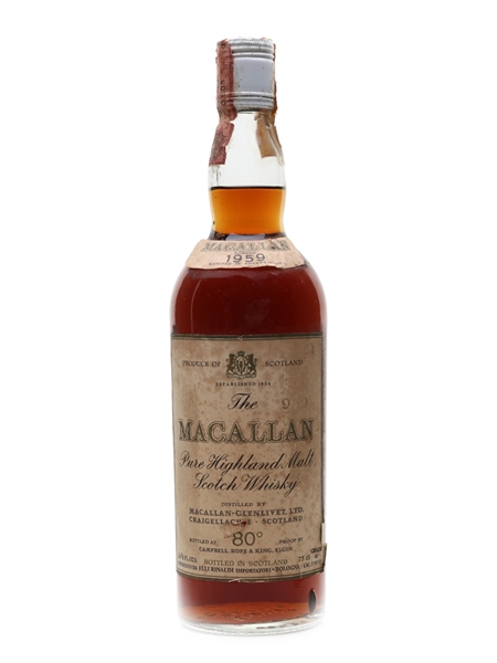 Macallan 1959 Campbell, Hope & King Bottled 1970s - Rinaldi 75cl / 46%