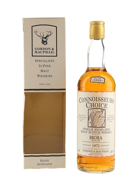 Brora 1972 Connoisseurs Choice Bottled 1993 - Gordon & MacPhail 70cl / 40%