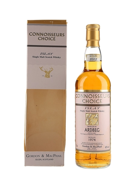 Ardbeg 1974 Connoisseurs Choice Bottled 2003 - Gordon & MacPhail 70cl / 43%