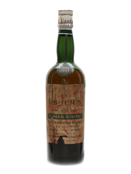 Usher's Green Stripe Bottled 1950s 75cl / 40%