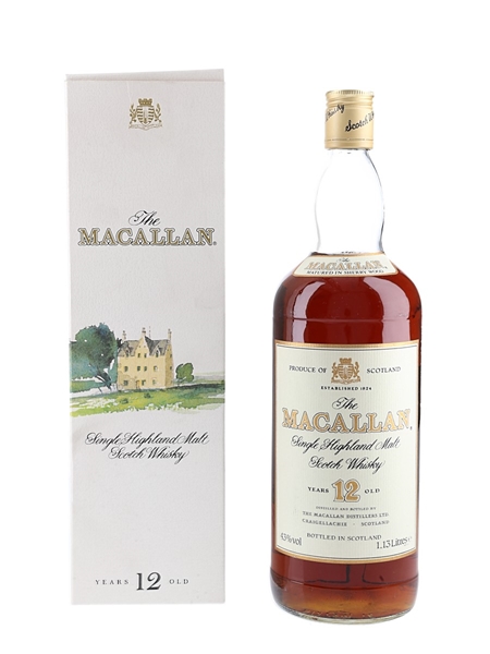 Macallan 12 Year Old Bottled 1980s 113cl / 43%