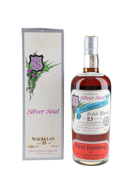 Macallan 1977 23 Year Old Bottled 2000 - Silver Seal 70cl / 50%