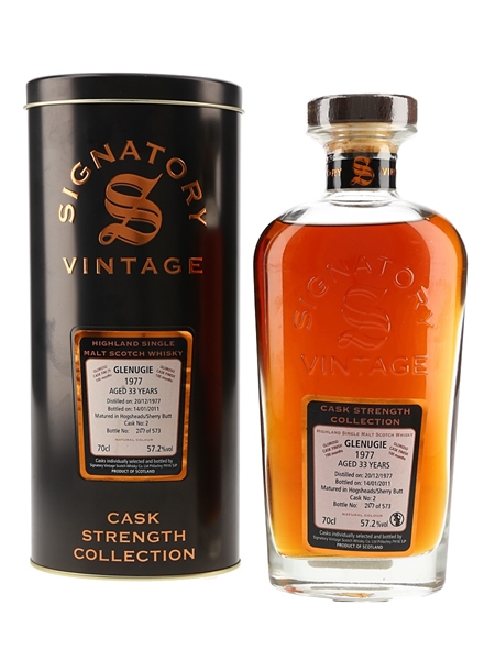 Glenugie 1977 33 Year Old Bottlled 2011 - Signatory Vintage 70cl / 57.2%