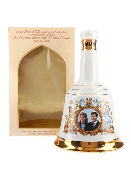 Bell's Ceramic Decanter Royal Wedding 1986 - Prince Andrew & Sarah Ferguson 75cl / 43%