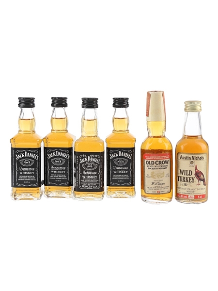 Assorted American Whiskey  6 x 5cl