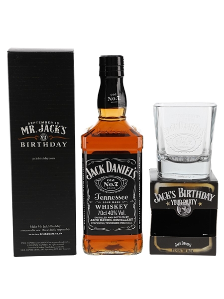 Jack Daniel's Old No.7 Jack's Birthday - Complimentary Whisky Glass 70cl / 40%