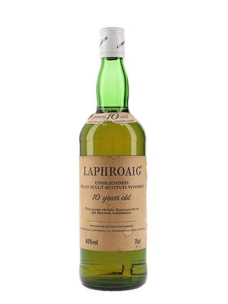 Laphroaig 10 Year Old Bottled - 1980s - Pre Royal Warrant 75cl / 40%