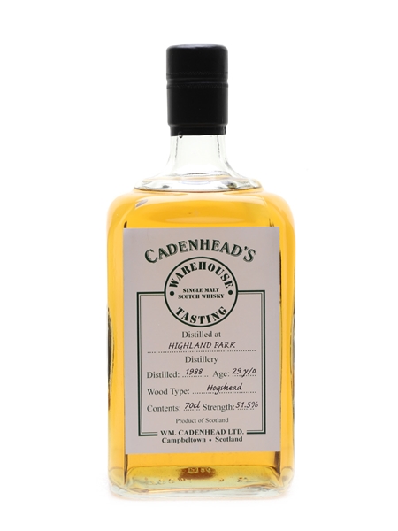 Highland Park 1988 29 Year Old Cadenhead's Tasting Warehouse 70cl / 51.5%