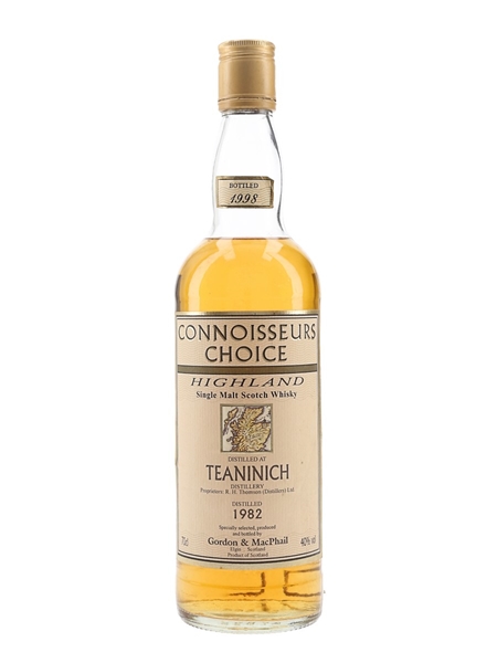 Teaninich 1982 Connoisseurs Choice Bottled 1998 - Gordon & MacPhail 70cl / 40%