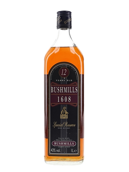 Bushmills 12 Year Old 1608 Special Reserve  100cl / 43%