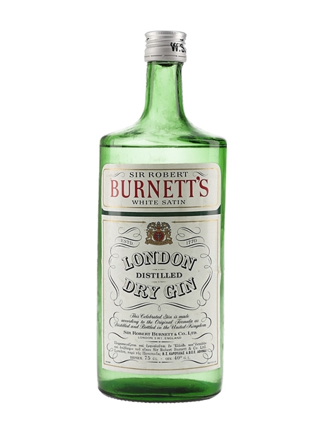 Sir Robert Burnett's White Satin Gin Bottled 1980s 75cl / 40%