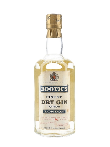 Booth's Finest Dry Gin Bottled 1960 20cl / 40%