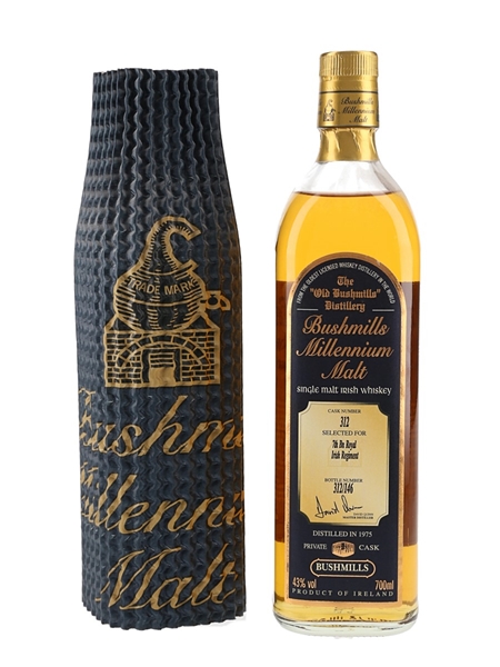 Bushmills 1975 Millenium Malt Private Cask Number 312 70cl / 43%