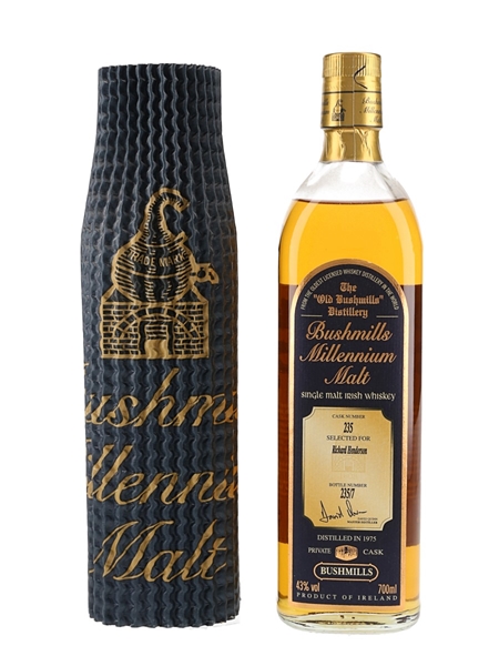 Bushmills 1975 Millenium Malt Private Cask Number 235 70cl / 43%