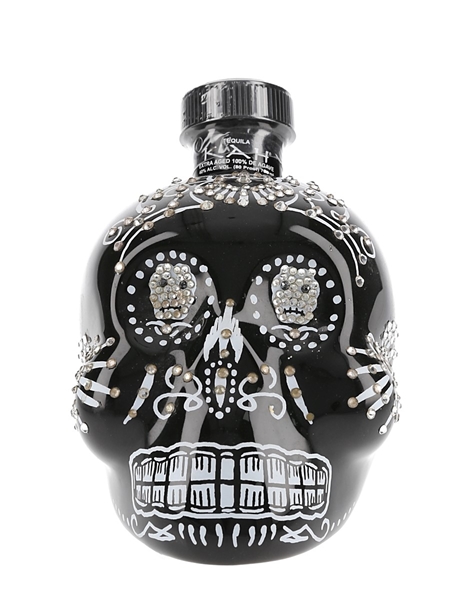 KAH Extra Anejo Tequila Jewelled Ceramic Skull - Limited Edition 70cl / 40%