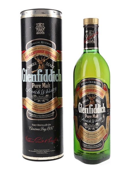 Glenfiddich Special Old Reserve Pure Malt Bottled 1980s 75cl / 43%