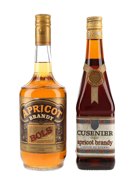 Apricot Brandy Liqueurs Bols & Cusenier Bottled 1970s-1980s 70cl & 100cl / 22.4%