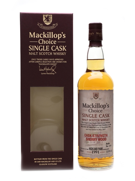 Highland Park 1991 Mackillop's Choice Bottled 2007 70cl / 53.9%